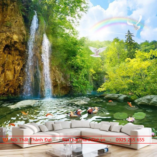 Tranh lụa 3D in nổi 800% mực UV Mỹ